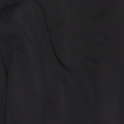 Misshap Womens Black Jacket Blazer Size 12 Button - Cross Front Structured Blazer