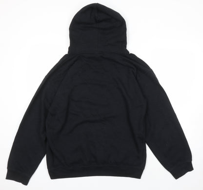 Mens UK Size M BoohooMAN Black Pullover Hoodie