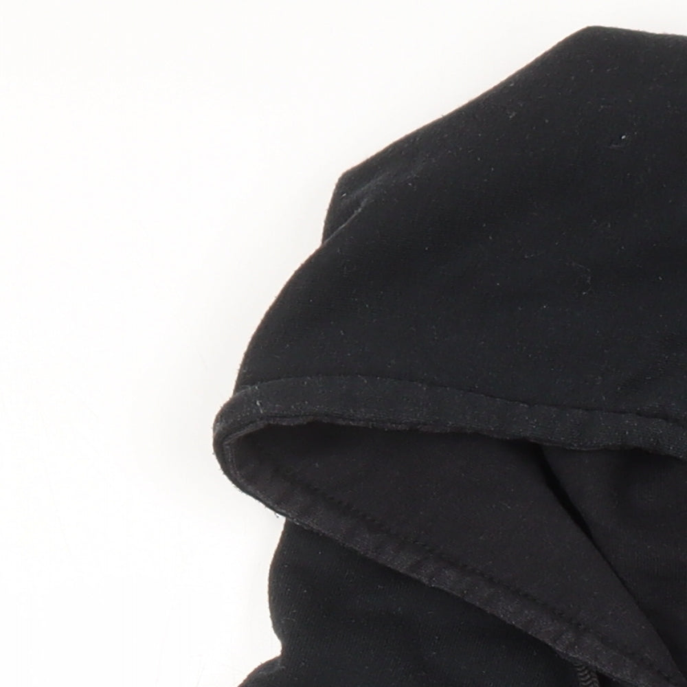 Mens UK Size M BoohooMAN Black Pullover Hoodie