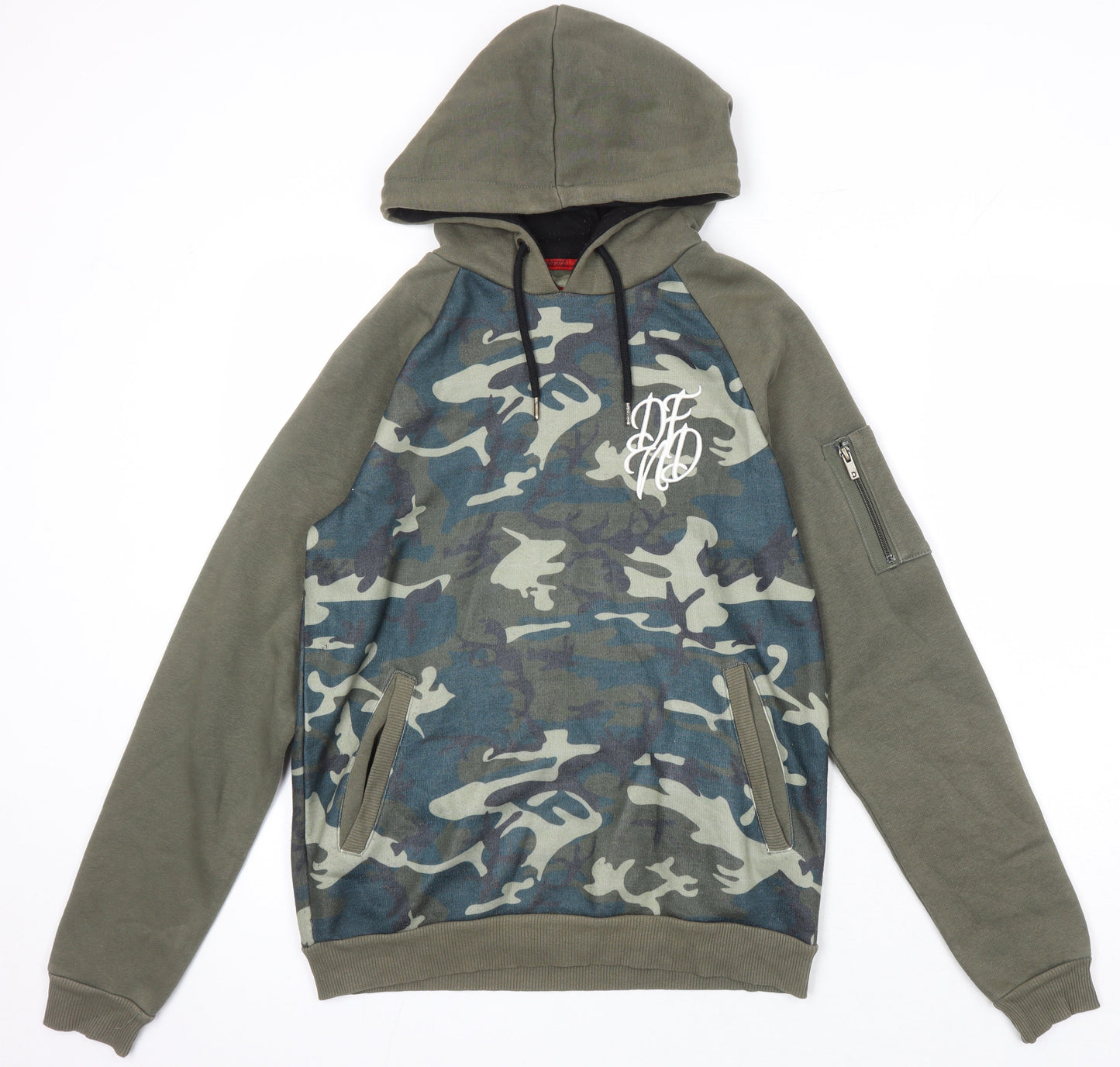 Mens UK Size S DFND Multicoloured Pullover Hoodie
