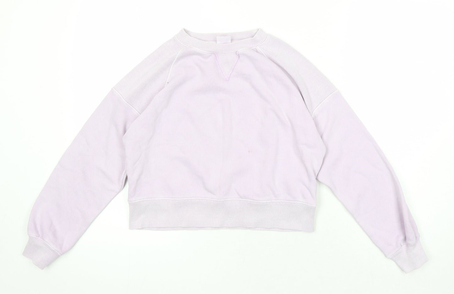 Zara Girls Purple Cotton Pullover Sweatshirt Size 9-10 Years