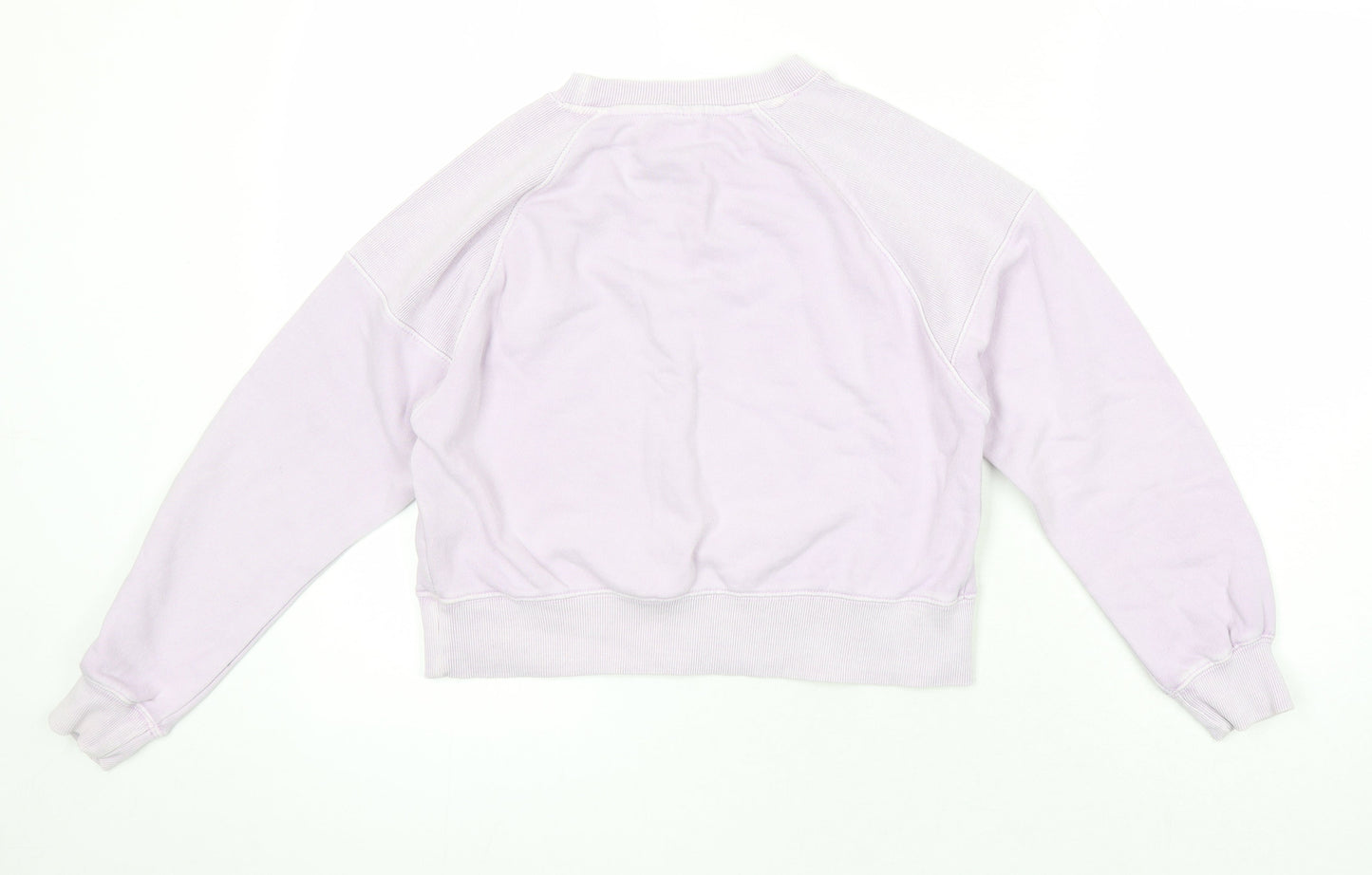 Zara Girls Purple Cotton Pullover Sweatshirt Size 9-10 Years