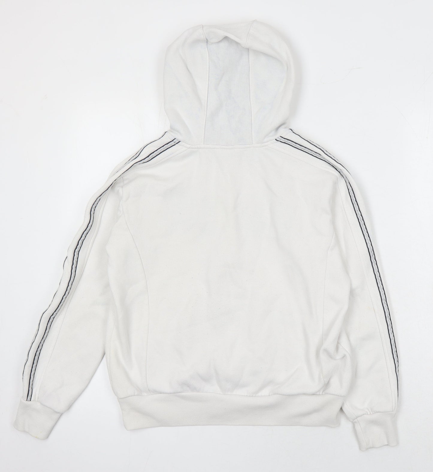 Lonsdale Boys White Polyester Full Zip Hoodie Size 10 Years Zip
