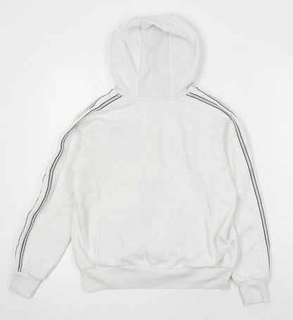 Lonsdale Boys White Polyester Full Zip Hoodie Size 10 Years Zip
