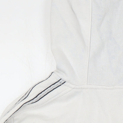 Lonsdale Boys White Polyester Full Zip Hoodie Size 10 Years Zip