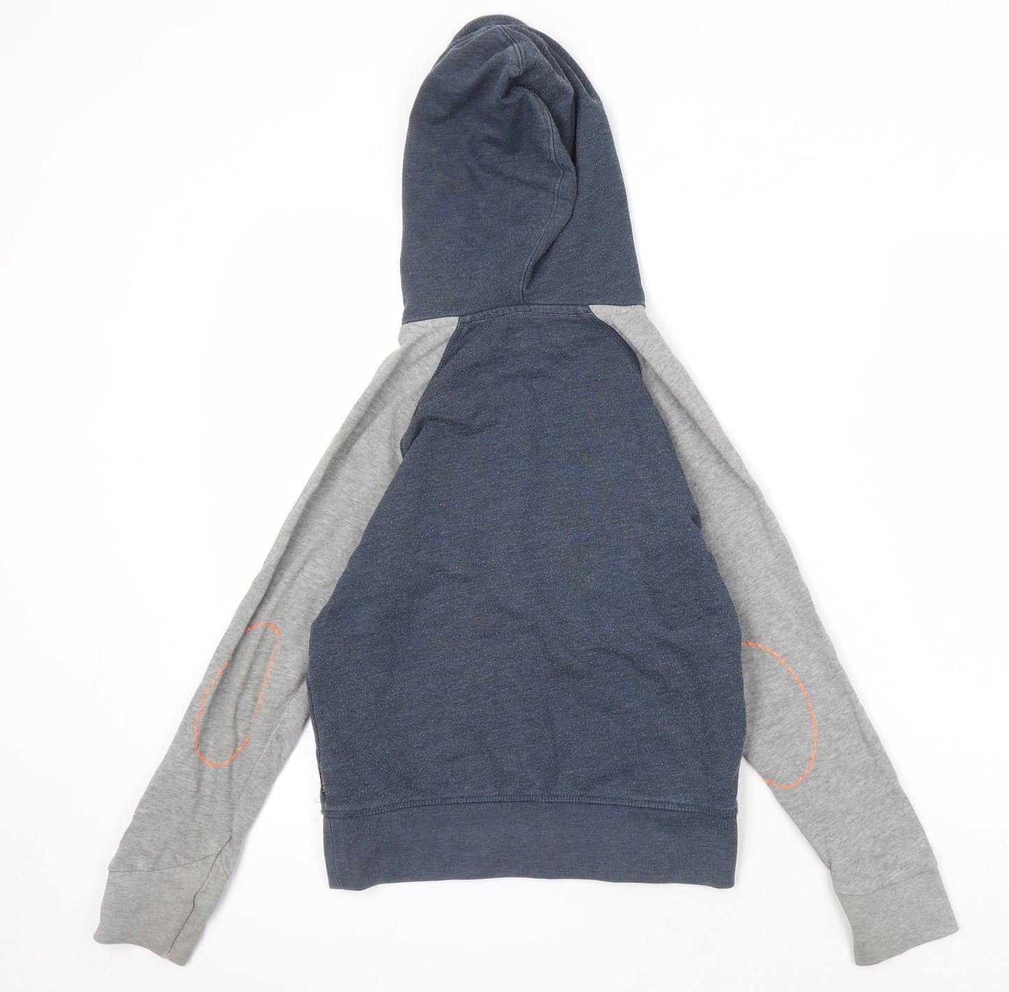 name it Boys Multicoloured Colourblock Cotton Pullover Hoodie Size 9-10 Years