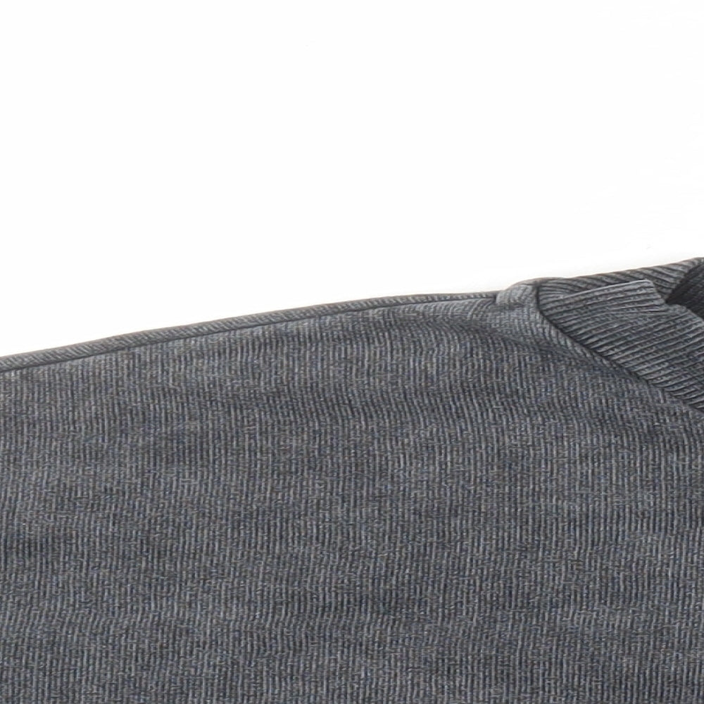 Topshop Womens Grey Cotton Pullover Sweatshirt Size 10 - Paris