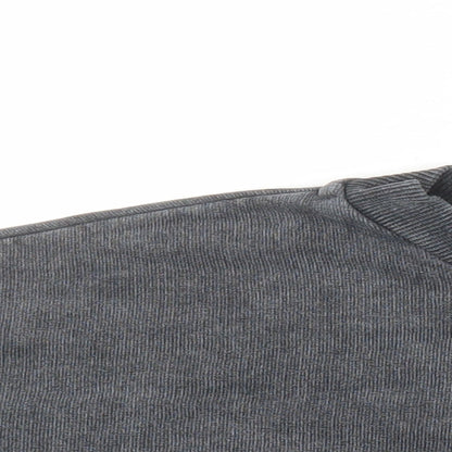 Topshop Womens Grey Cotton Pullover Sweatshirt Size 10 - Paris