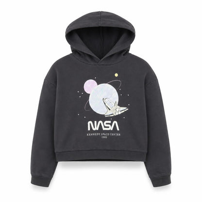 H&M Boys Grey Cotton Pullover Hoodie Size 12-13 Years - NASA