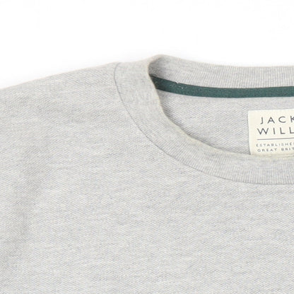 Mens UK Size L Jack Wills Grey Pullover Sweatshirt