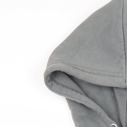 Boohoo Womens Green Houndstooth Polyester Pullover Hoodie Size S