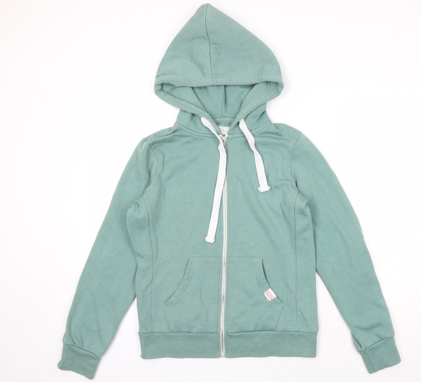 Urban Look Womens Green Polyester Full Zip Hoodie Size L Zip