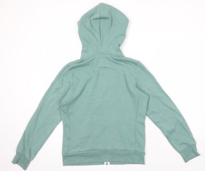 Urban Look Womens Green Polyester Full Zip Hoodie Size L Zip