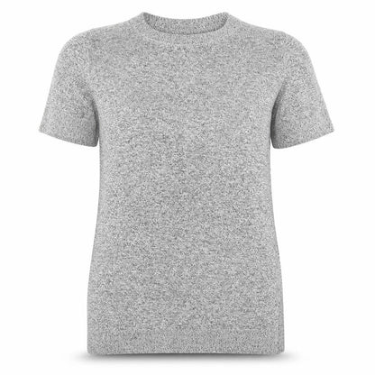Topshop Womens Grey Round Neck Trivinyl Pullover Jumper Size 8 - Side Splits