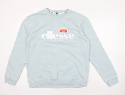 ellesse Womens Blue Polyester Pullover Sweatshirt Size 16