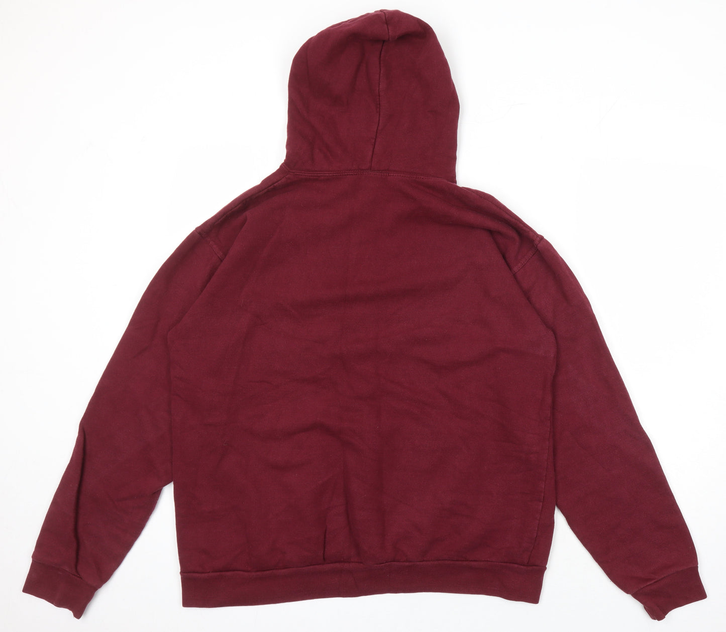 Mens UK Size L Stars & Stripes Red Pullover Hoodie