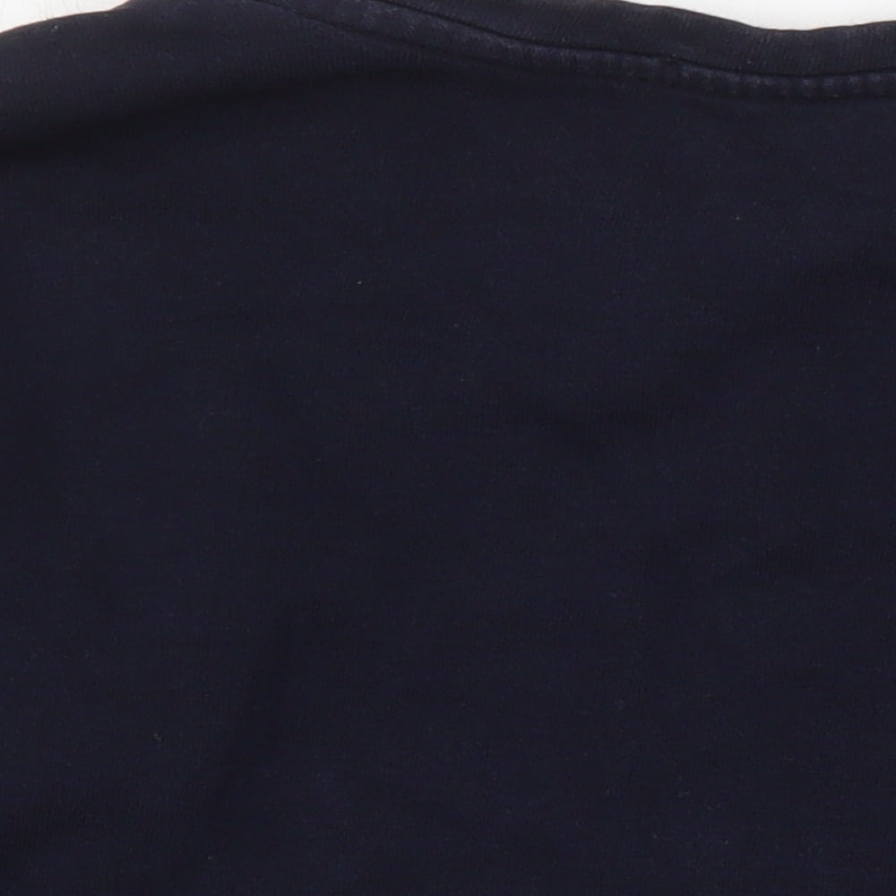 Mango Womens Blue Polyester Pullover Sweatshirt Size S