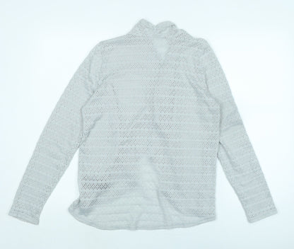 Womens UK Size XS Oasis Grey Shrug Jumper