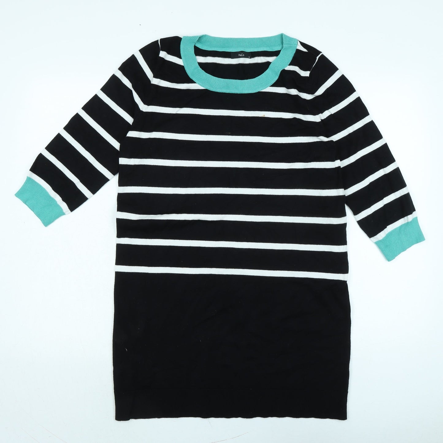Womens UK Size 14 M&Co Black Pullover Jumper