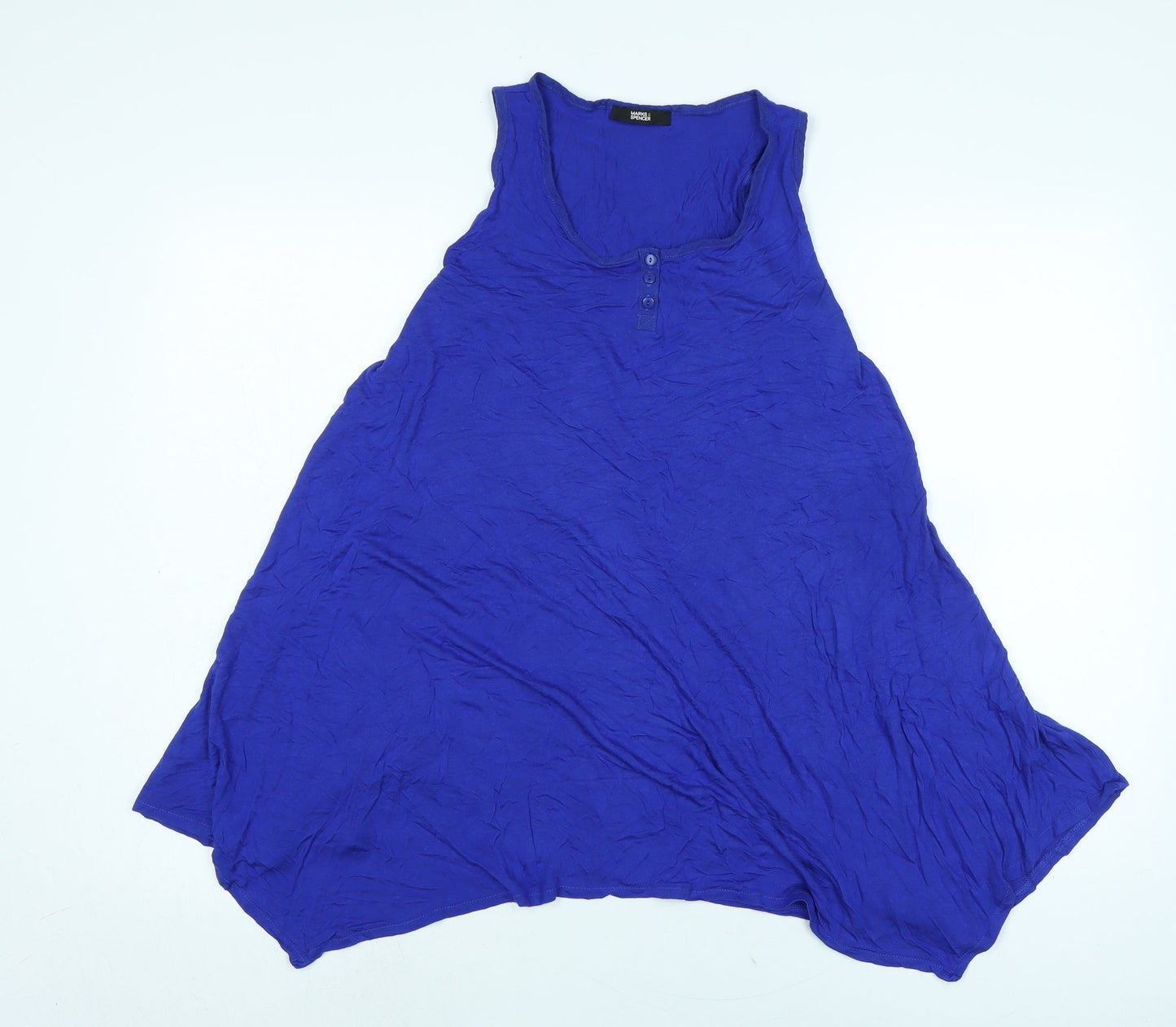 Womens UK Size 16 Marks and Spencer Blue Basic Tank