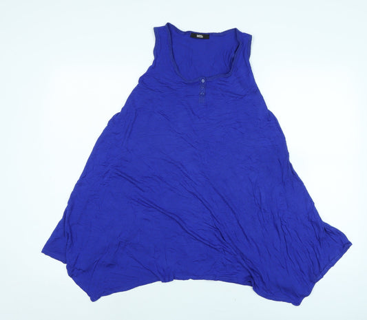 Womens UK Size 16 Marks and Spencer Blue Basic Tank