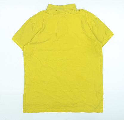 Polo Ralph Lauren Mens White Cashmere Blend Polo Size M Collared Button