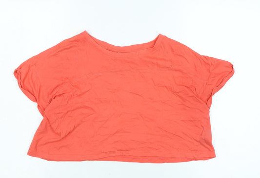 Womens UK Size XS H&M Pink Basic T-Shirt