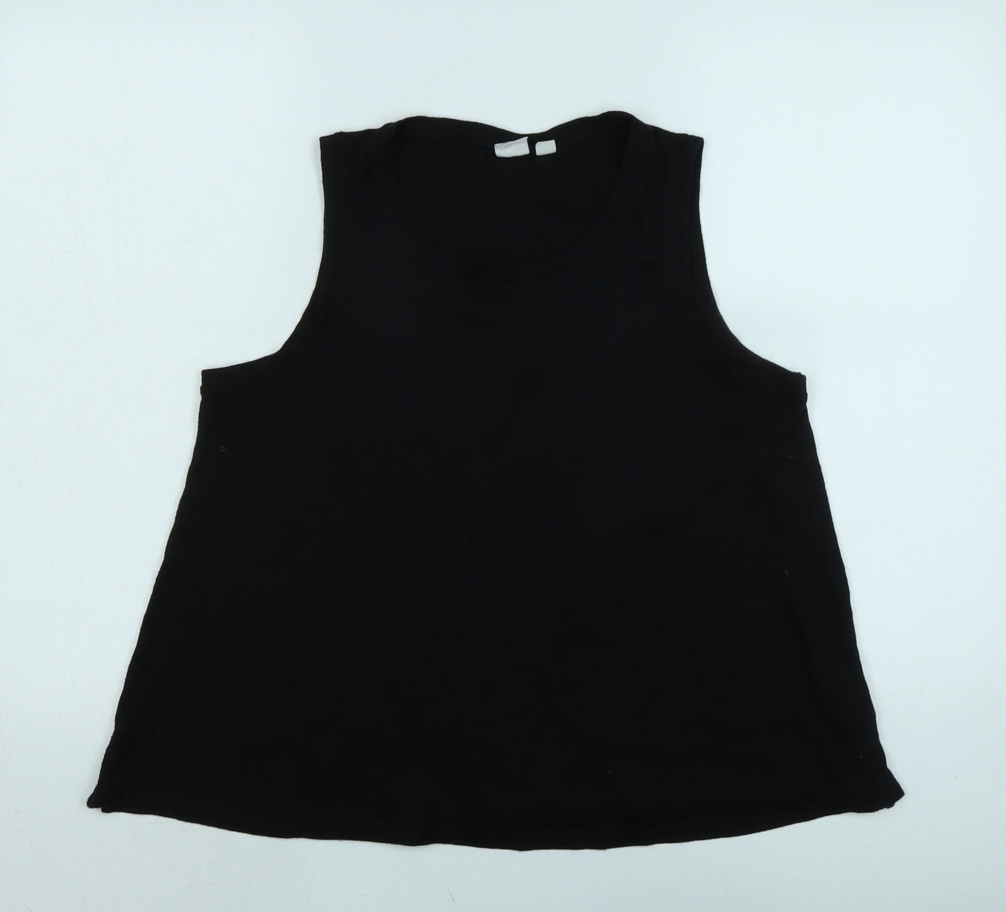 Womens UK Size M Gap Black Basic Tank