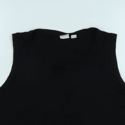 Womens UK Size M Gap Black Basic Tank