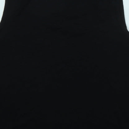 Womens UK Size M Gap Black Basic Tank