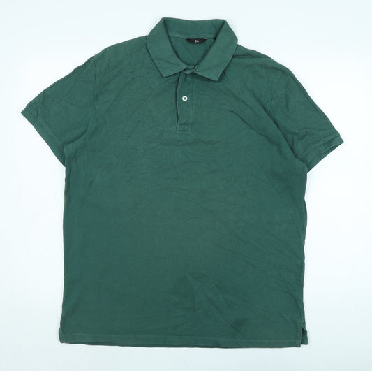 Mens UK Size L C&A Green  T-Shirt