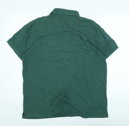 Mens UK Size L C&A Green  T-Shirt