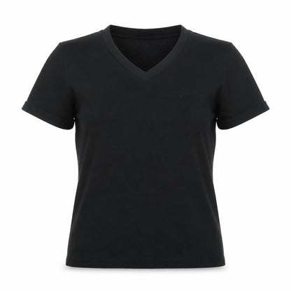 Womens UK Size 10 Lonsdale Black Basic T-Shirt