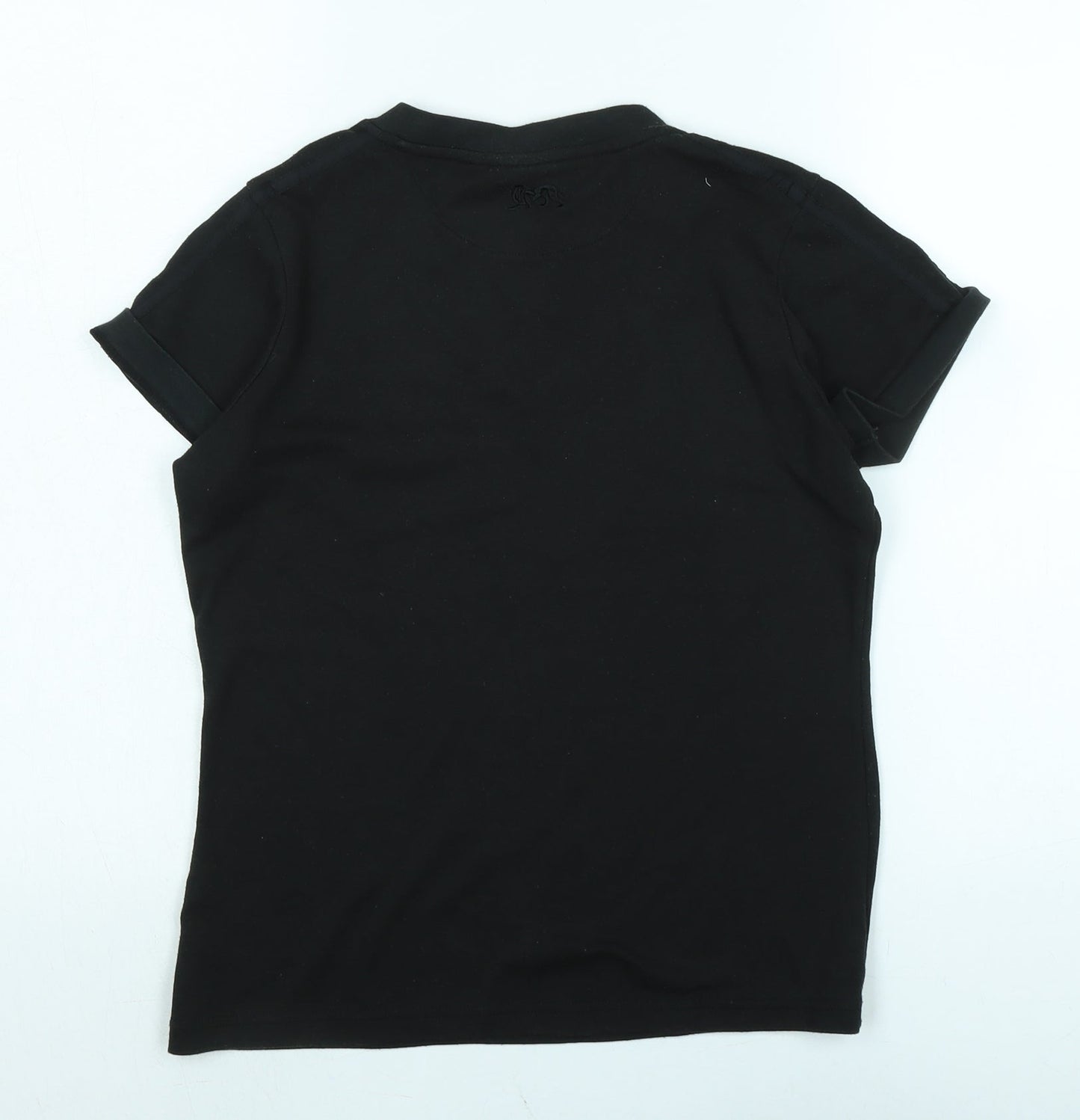 Womens UK Size 10 Lonsdale Black Basic T-Shirt