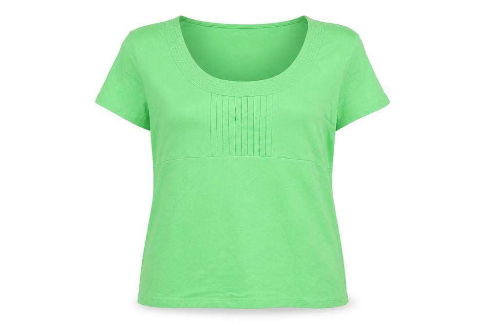 Womens UK Size L Precis Green Basic T-Shirt