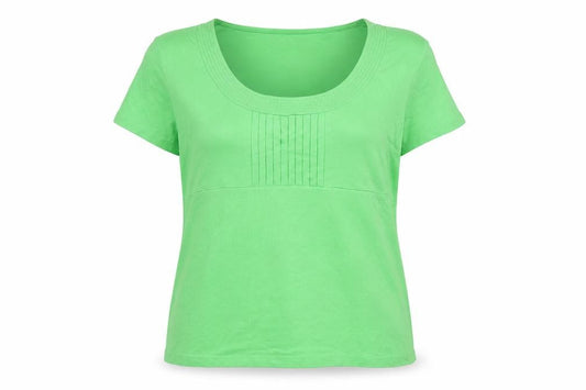 Womens UK Size L Precis Green Basic T-Shirt