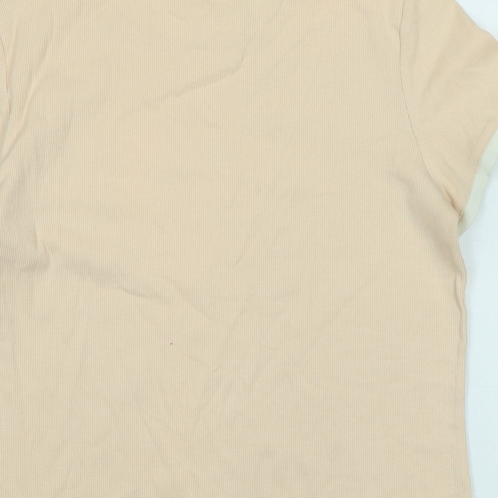 Womens UK Size 16 Marks and Spencer Orange Basic T-Shirt