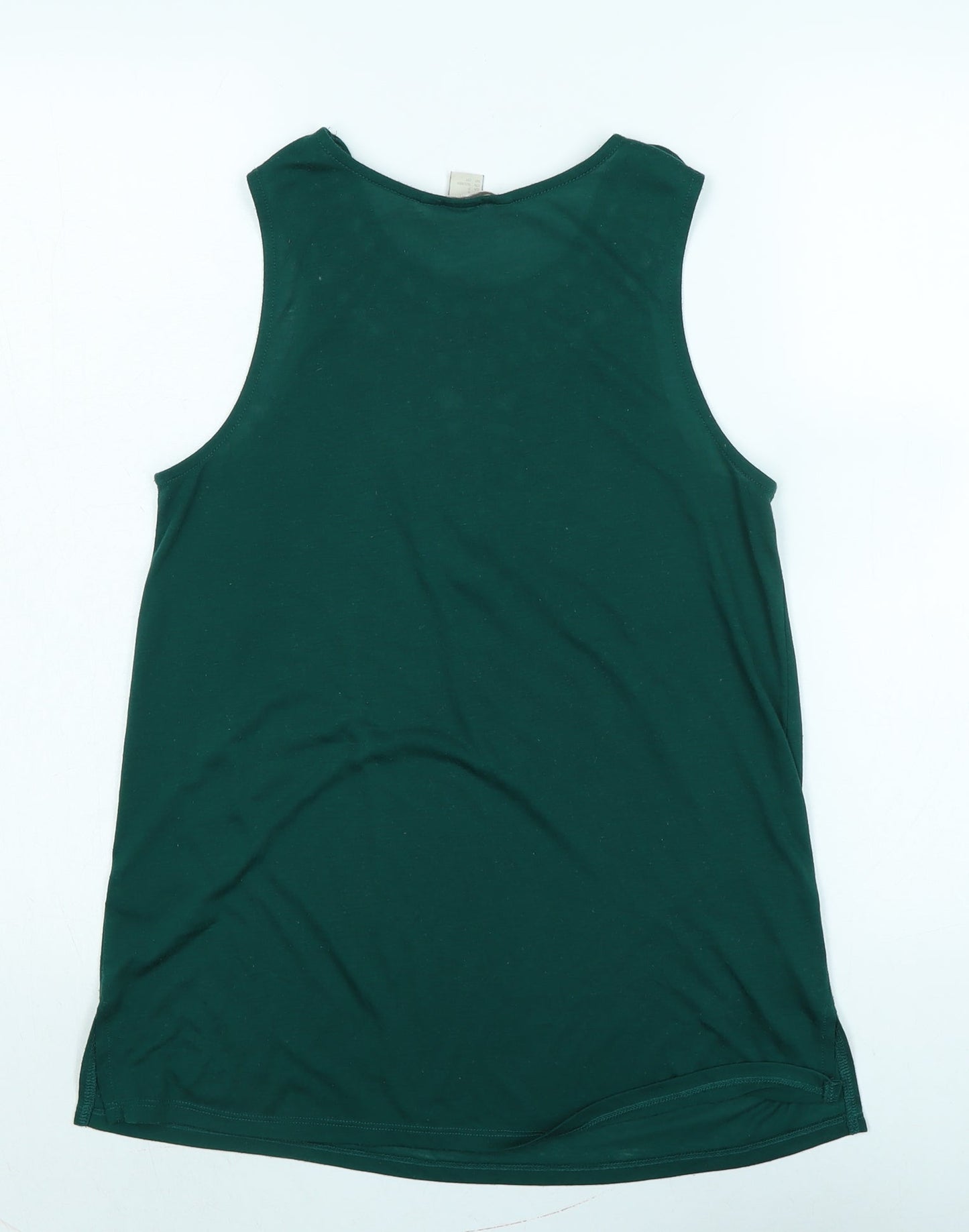 Womens UK Size S H&M Green Basic Tank