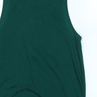 Womens UK Size S H&M Green Basic Tank
