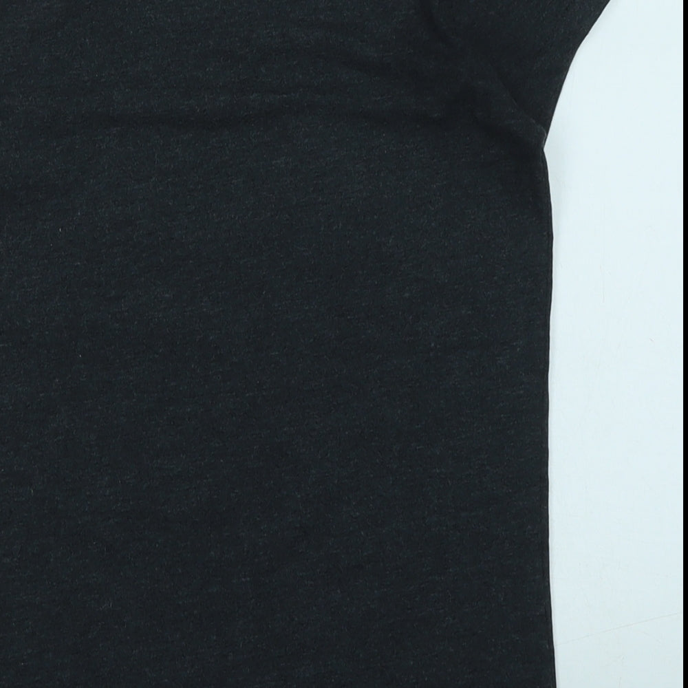Fashion House Girls Blue Cotton Basic T-Shirt Size 14 Years Crew Neck