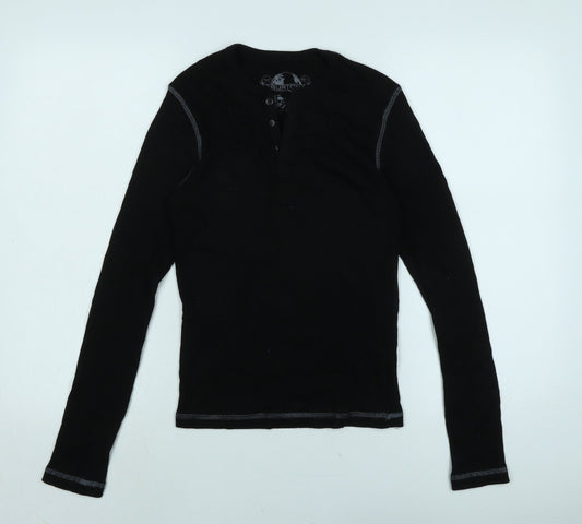 Mens UK Size XS Burton Black  T-Shirt