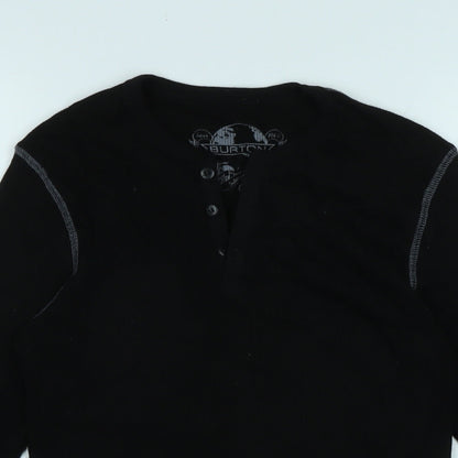 Mens UK Size XS Burton Black  T-Shirt