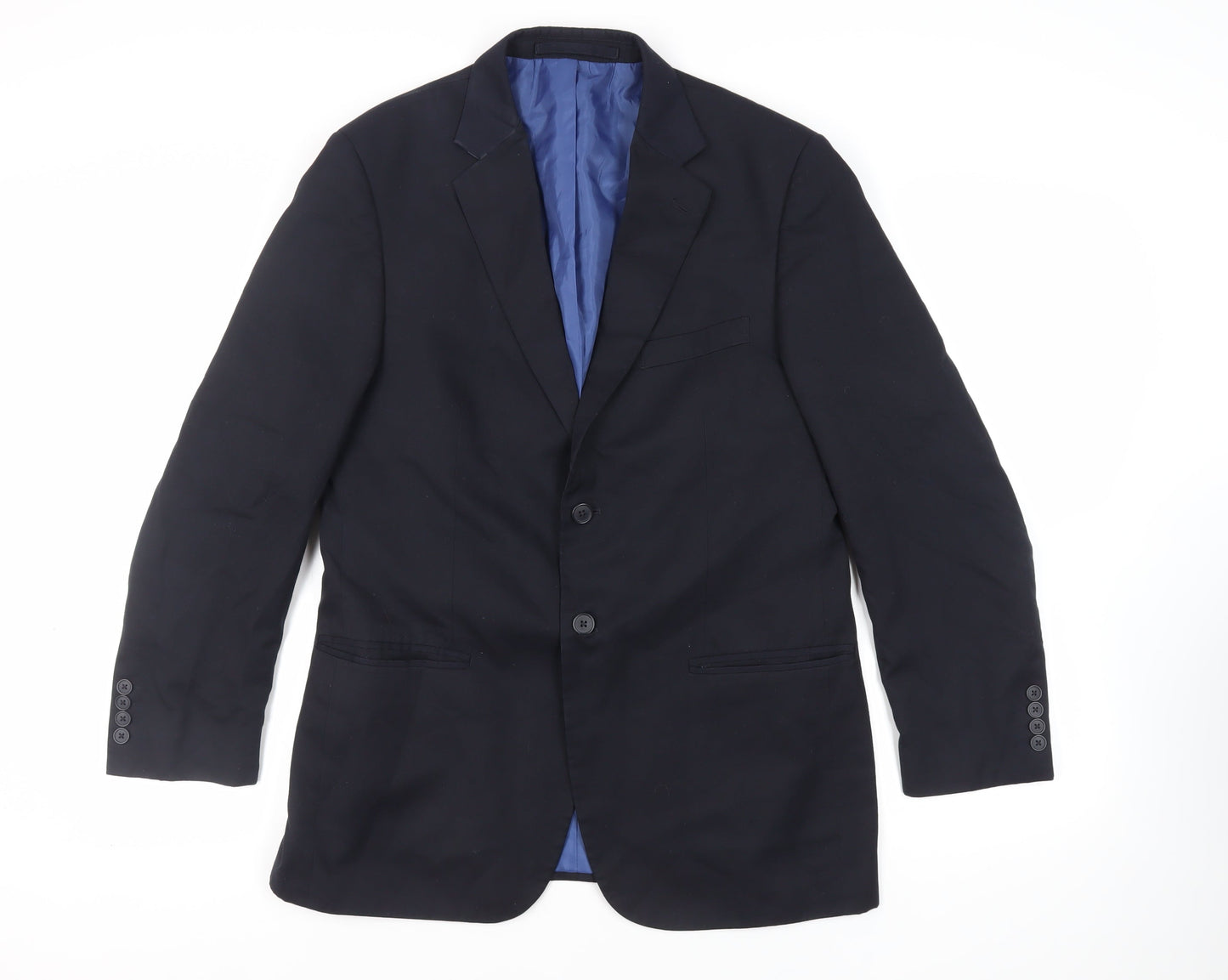 Mens UK Size 40 Marks and Spencer Regular Blue Suit Jacket