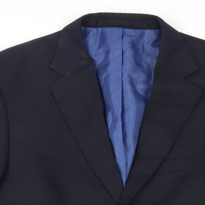 Mens UK Size 40 Marks and Spencer Regular Blue Suit Jacket