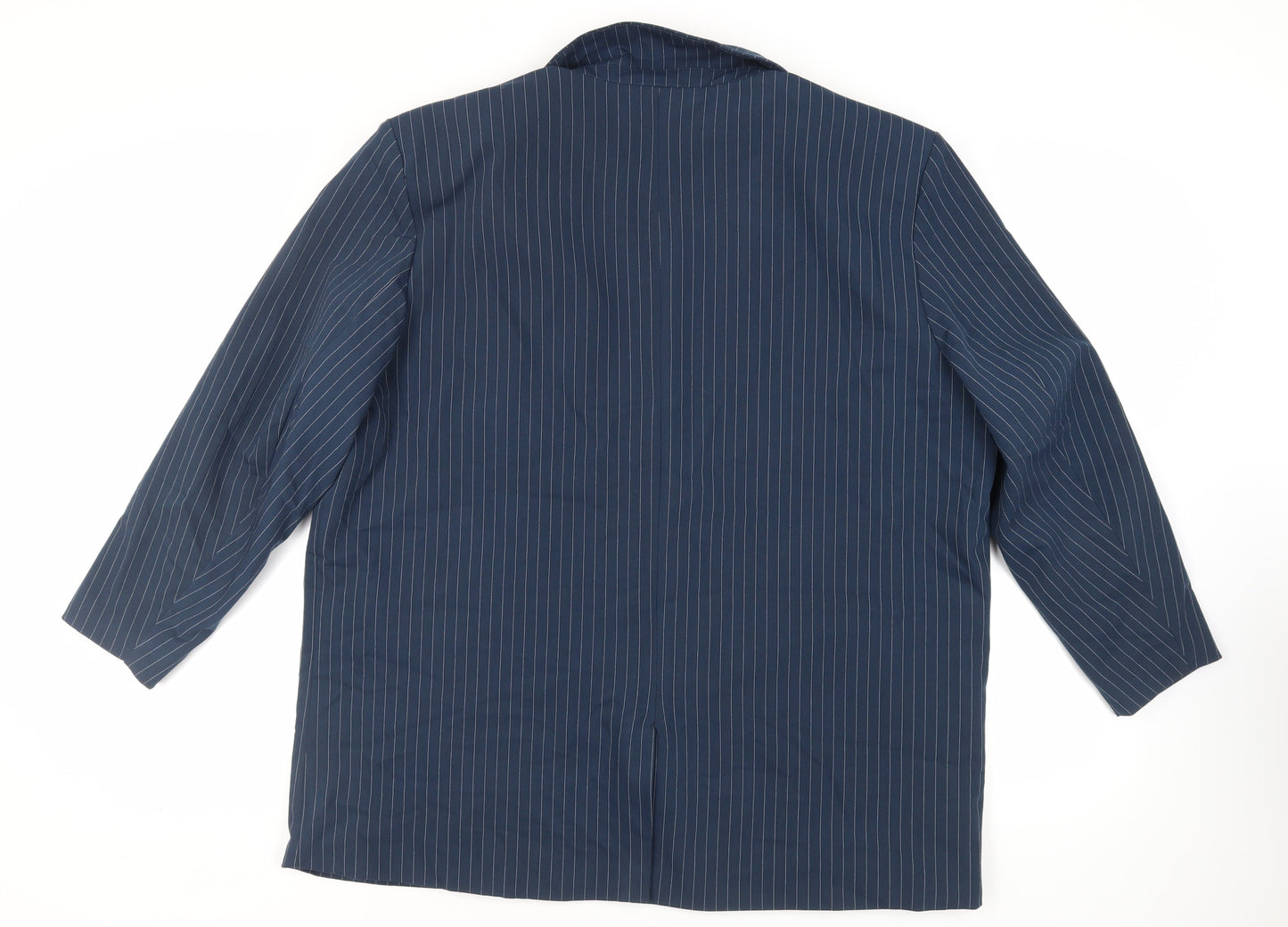 Noisy may Womens Blue Striped Jacket Blazer Size 20 Button