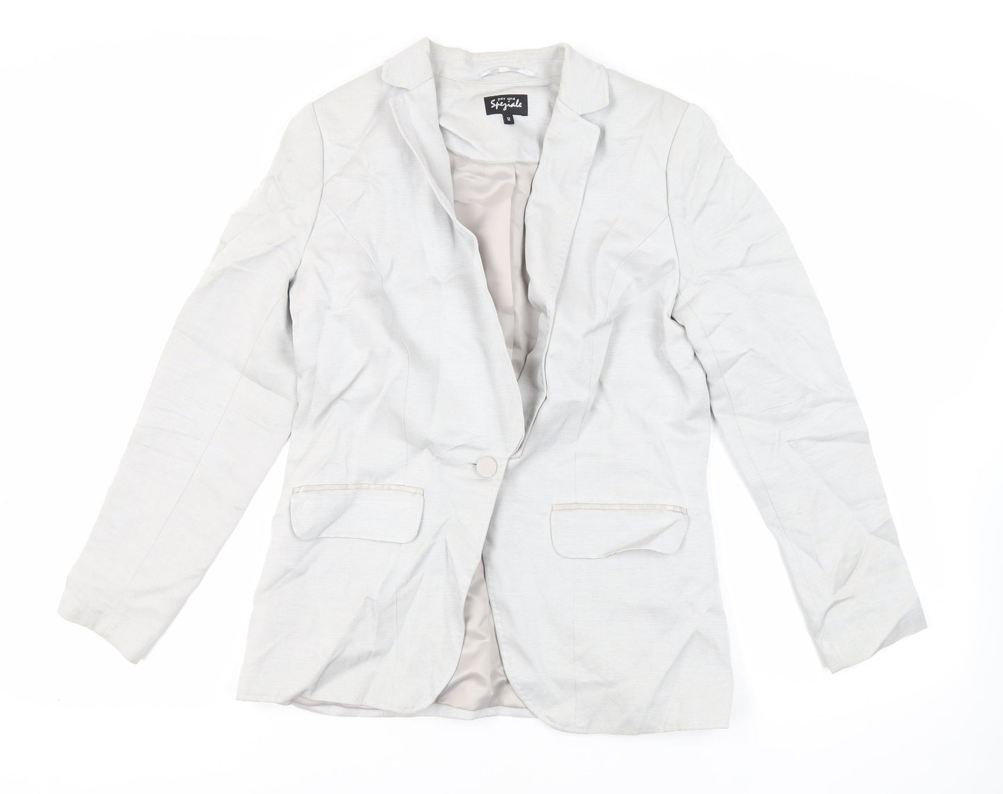 Womens UK Size 12 Per Una Grey Jacket