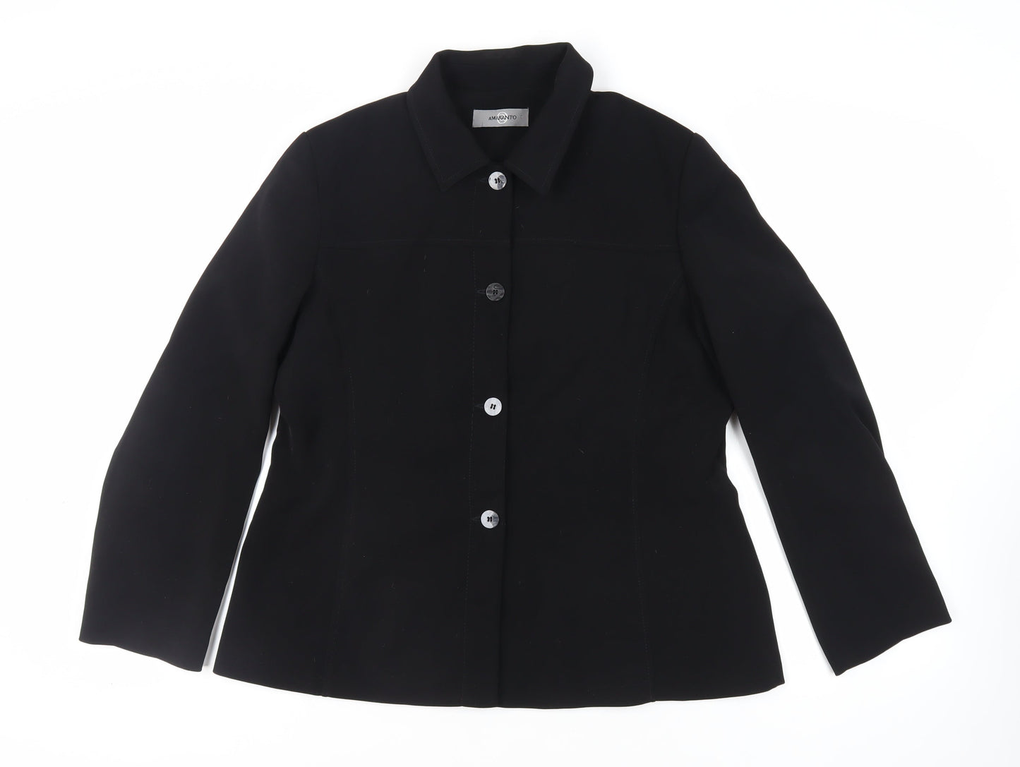 Womens UK Size 18 AMARANTO Black Jacket