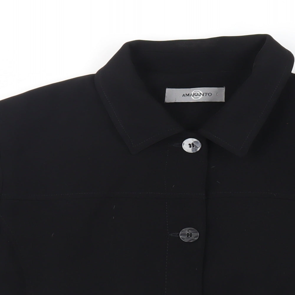 Womens UK Size 18 AMARANTO Black Jacket