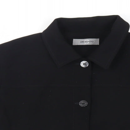 Womens UK Size 18 AMARANTO Black Jacket