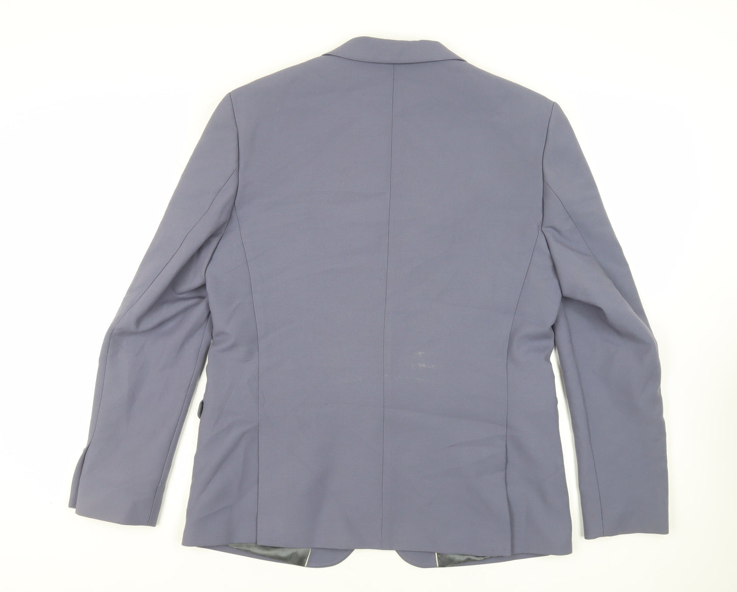 Mens UK Size 44 River Island Regular Blue Suit Jacket